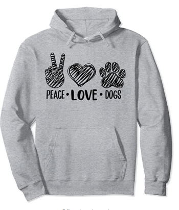 dog lover motif hoodie