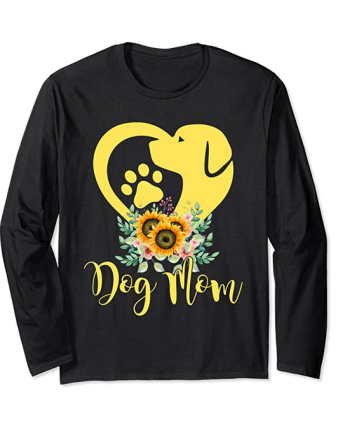 dog mom log sleeve shirt