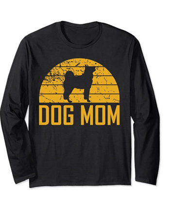 dog mom log sleeve shirt