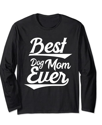 dog mom log sleeve shirt