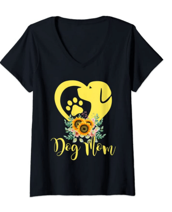 dog mom v-neck shirt