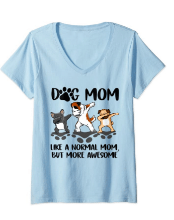 dog mom v-neck shirt