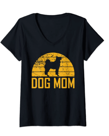 dog mom v-neck shirt