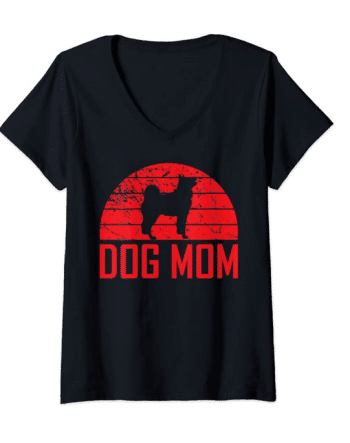 dog mom v-neck shirt