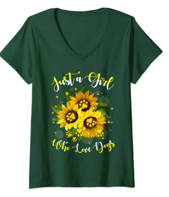 dog mom v-neck t-shirt