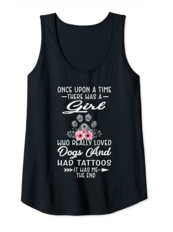 dog motif tank top