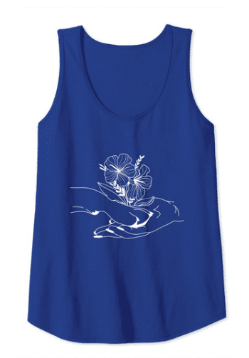 dog motif tank top