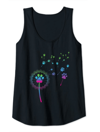 dog motif tank top