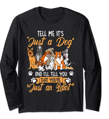 funny dog long-sleeve shirt